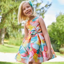 Vestito floreale colorato