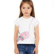 T-shirt borsetta rosa FUN FUN